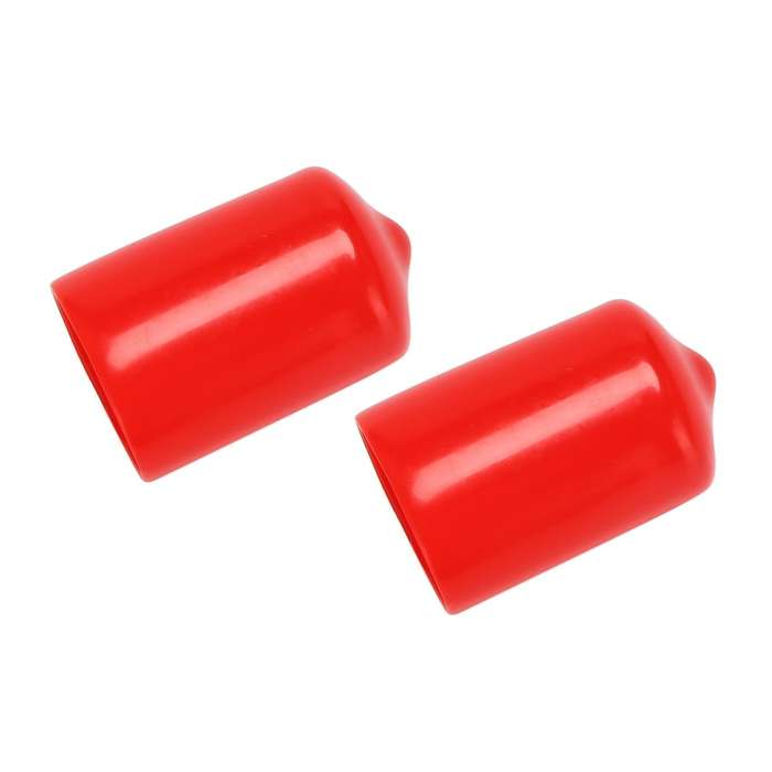 10pcs Rubber End Caps 16mm Id Pvc Round Tube Bolt Cap Cover Red