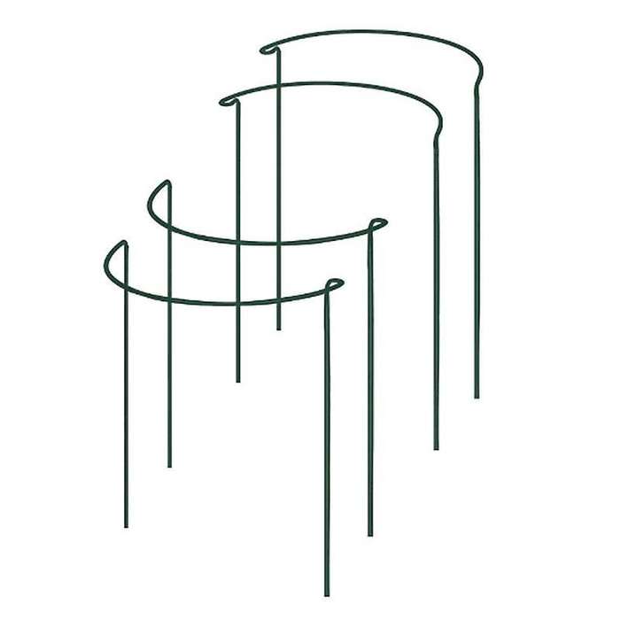 Plant Support Stake, 4-pack Half Round Metal Garden Plant Supports