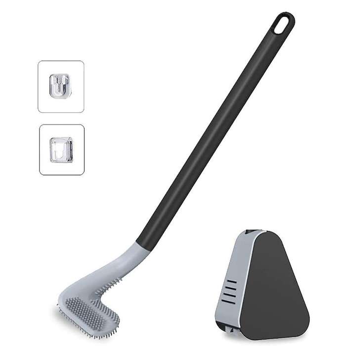Long Handled Toilet Brush, Golf Silicone Toilet Brush,a