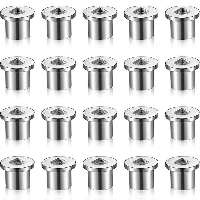Dowel and Tenon Center Transfer Plugs Drill Hole (20 Pieces,3/8inch)