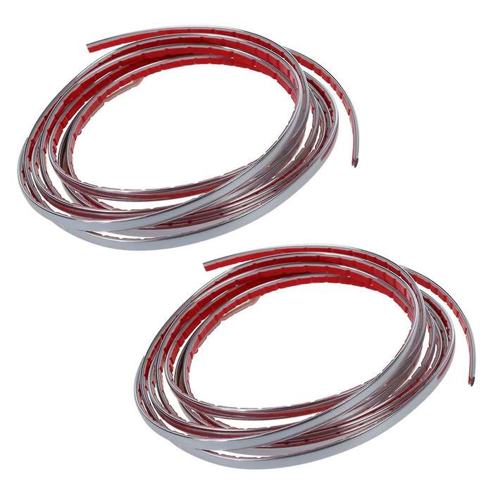 Bande Adhesive Chromee Couleur Argent 7mm 3 Metres Auto
