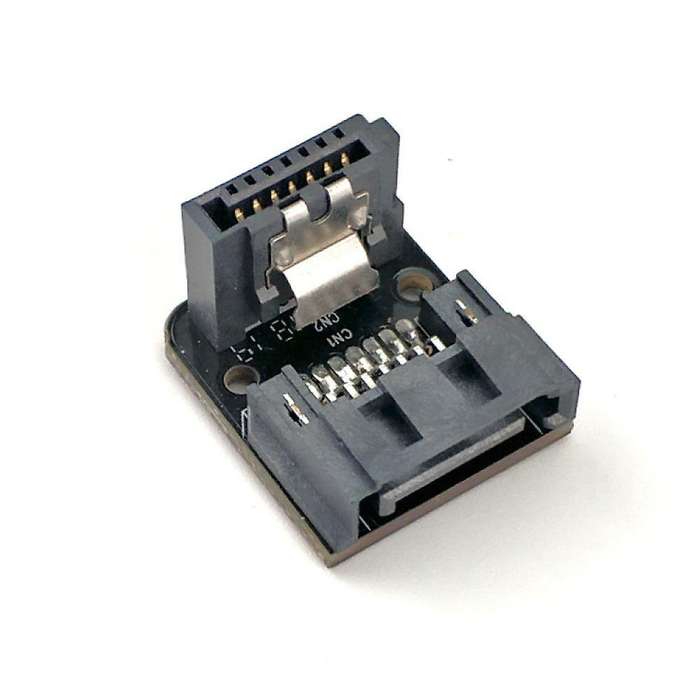 2pcs Sata 7pin Male to Sata7pin Female Adapter for Ssd Hdd,a Style