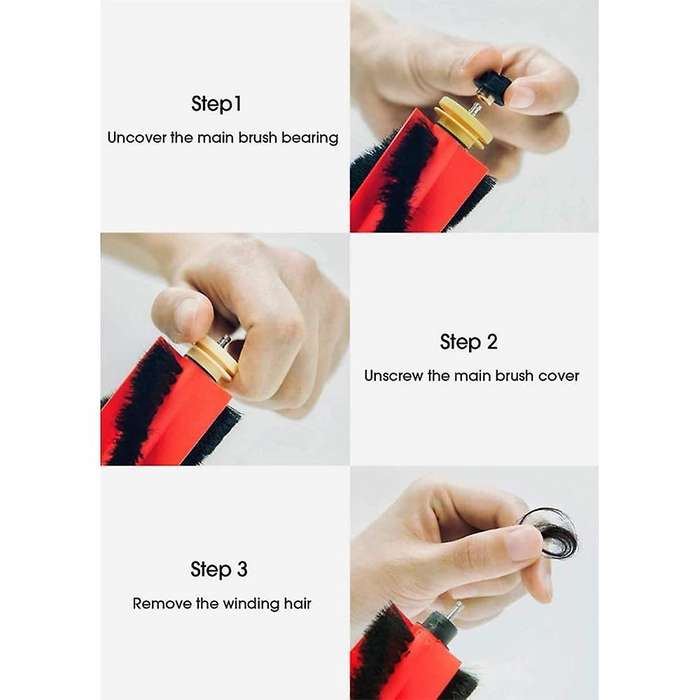 Easy Clean Main Brush for Roborock S6 Maxv, S6, S6 Pure, E4,s4 Max