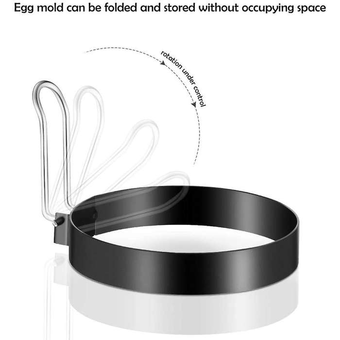 Pack Of 6 Fried Egg Mould Stainless Steel Egg Ring Pancake Mould