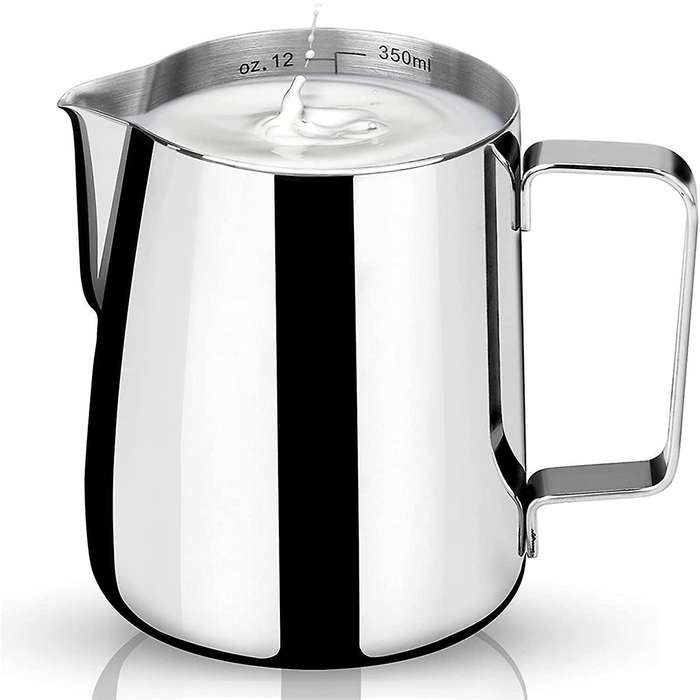 Milk Frothing Tank Stainless Steel for Espresso Machine Milk Frother