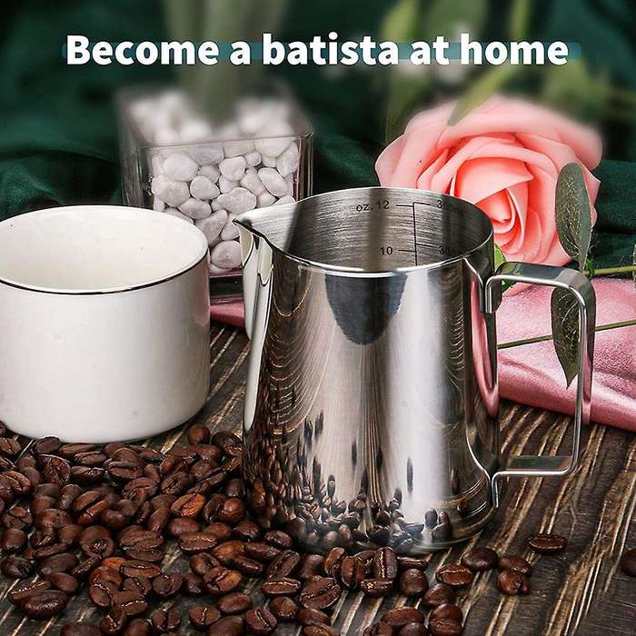 Milk Frothing Tank Stainless Steel for Espresso Machine Milk Frother
