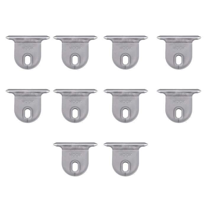 10x Universial Hanging Clothes Hook Gray for Caravan Awning Hanger