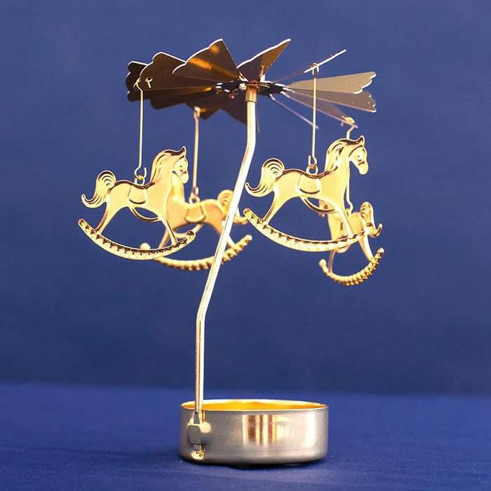 Spinning Candlestick for Romantic Party Home Table Decor Gift (b)