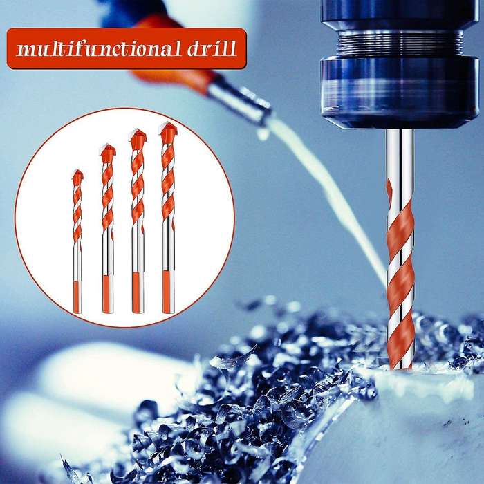 Triangular Handle Multifunctional Drill Bits Punching Drill Bits Set