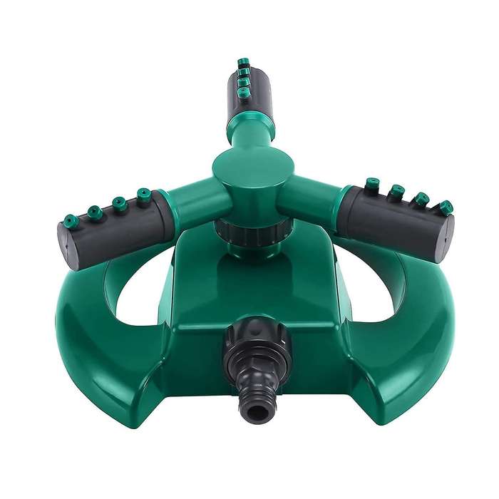 Adjustable Lawn Sprinkler 360 Degree 3 Arm Rotating Sprinkler