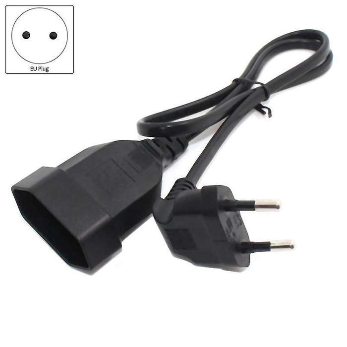 Europea Male Plug to Female Socket Power Cable for Pc Computer (0.3m)