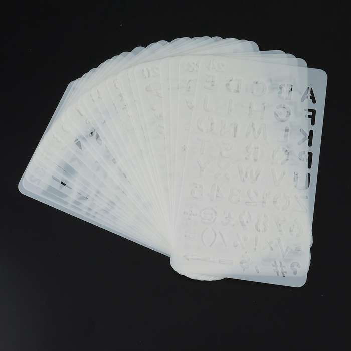 24 Pieces Productivity Stencil Journal Stencil for Time Saving
