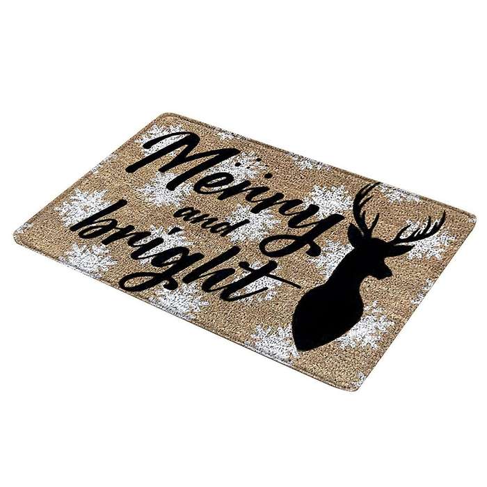 Christmas Doormat Floor Mat Elk Door Mat Decoration Entrance Floor