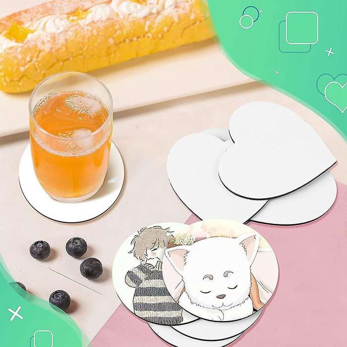 Blanks Coaster,diy Cup Holder, for Crafts Painting Heat Press Picture