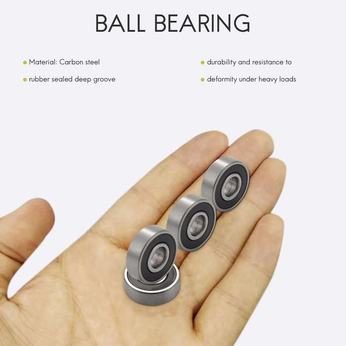 20 Pack 608-2rs Ball Bearing - Double Rubber Sealed(8mm X 22mm X 7mm)