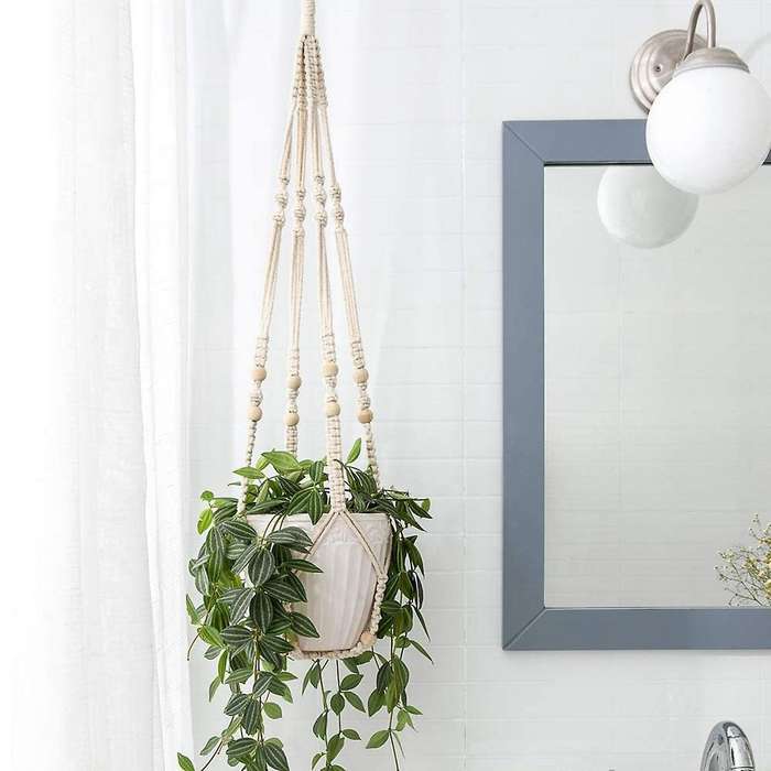 Plant Hook Indoor Hanging Flowerpot Basket Black
