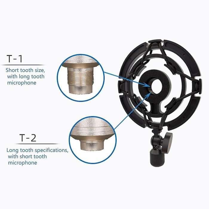 Shock Mount Reducing Vibration Noise Use with Microphone Arm