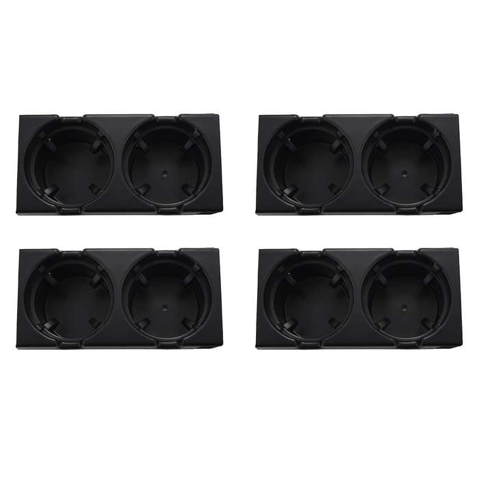 4x Car Center Console Water Cup Holder Beverage Bottle Holder Black