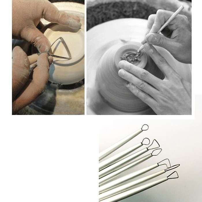 Stainless Steel Polymer Clay Tool Pottery Ceramic Carving Tool