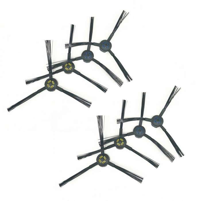 8pcs Side Brushes for Ilife Ilife X750 V8s V80 V8 Vacuum Cleaner
