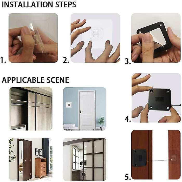 Punch-free Automatic Sensor Door Closer Automatically Close