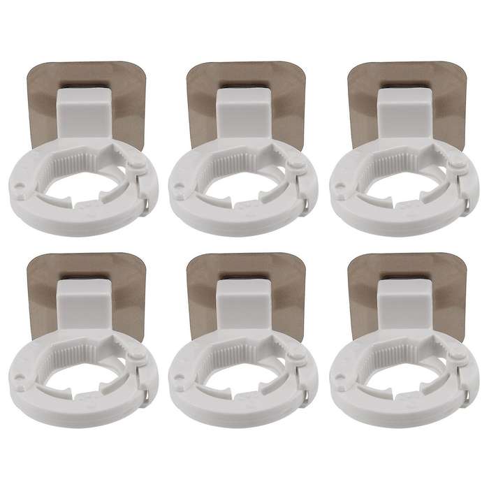 6pcs Self-adhesive Shampoo Shower Holder Bottle Shelf Soap Holder