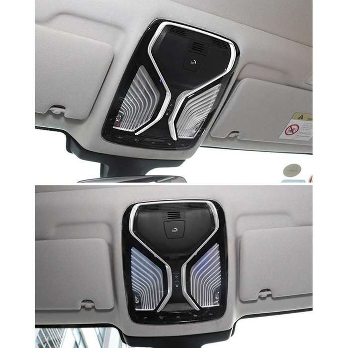 Reading Light Trim Cover Chrome Silver Trim Strip Decoration For-bmw