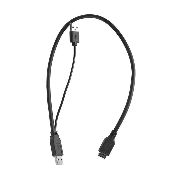 Double Head Usb to Micro-b Splitter Cable Usb 3.0 Mobile Data Cable
