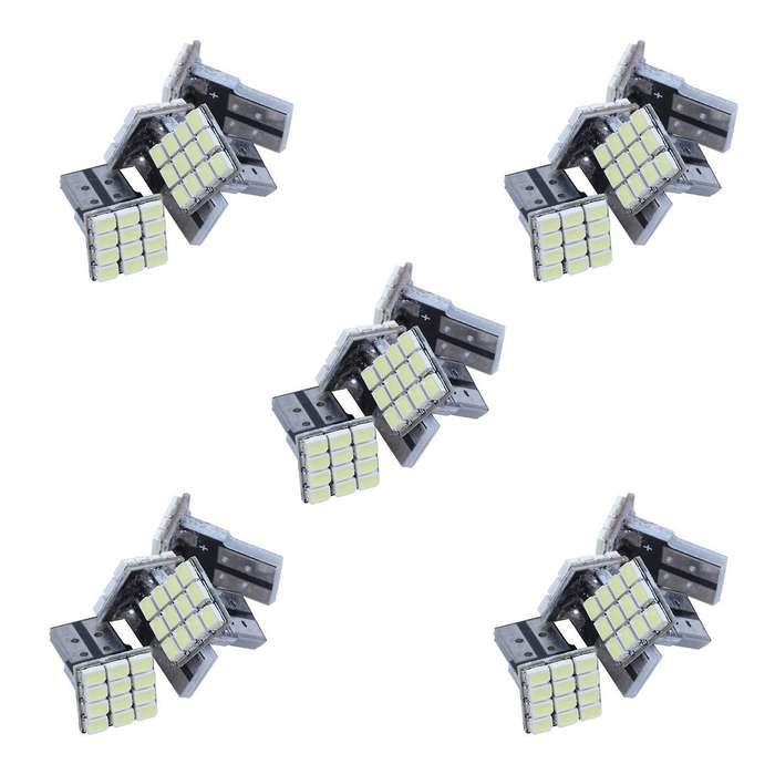 T10 W5w Canbus Blanco 1206 12-smd Led Coche Lampara 12v 4 Piezas