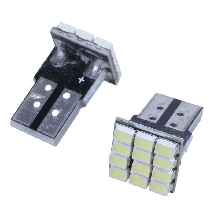 T10 W5w Canbus Blanco 1206 12-smd Led Coche Lampara 12v 4 Piezas