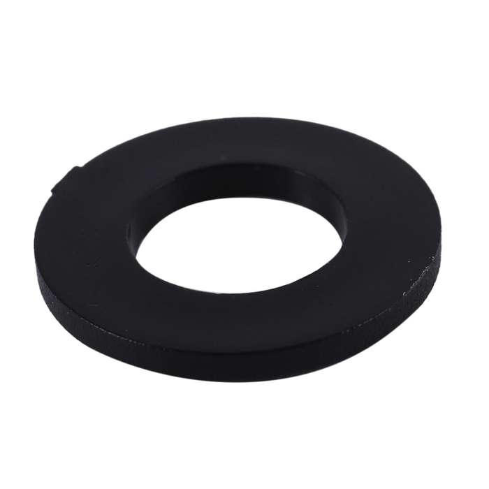 Nylon Flat Round Plastic Washer Assortment Kit Black 350pcs