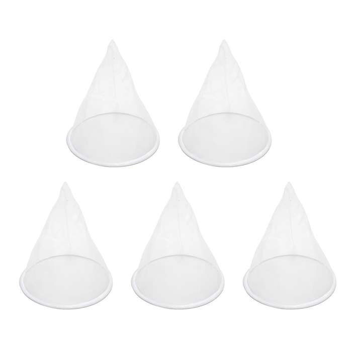5pcs Beekeeping Equipment Bee Honey Filter Nylon Cone-shape Screener