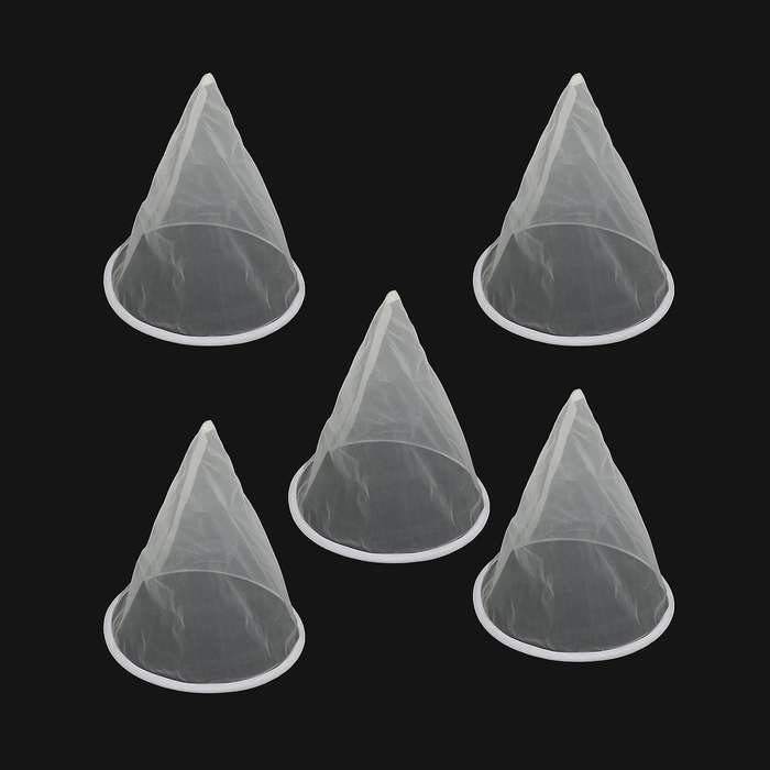 5pcs Beekeeping Equipment Bee Honey Filter Nylon Cone-shape Screener
