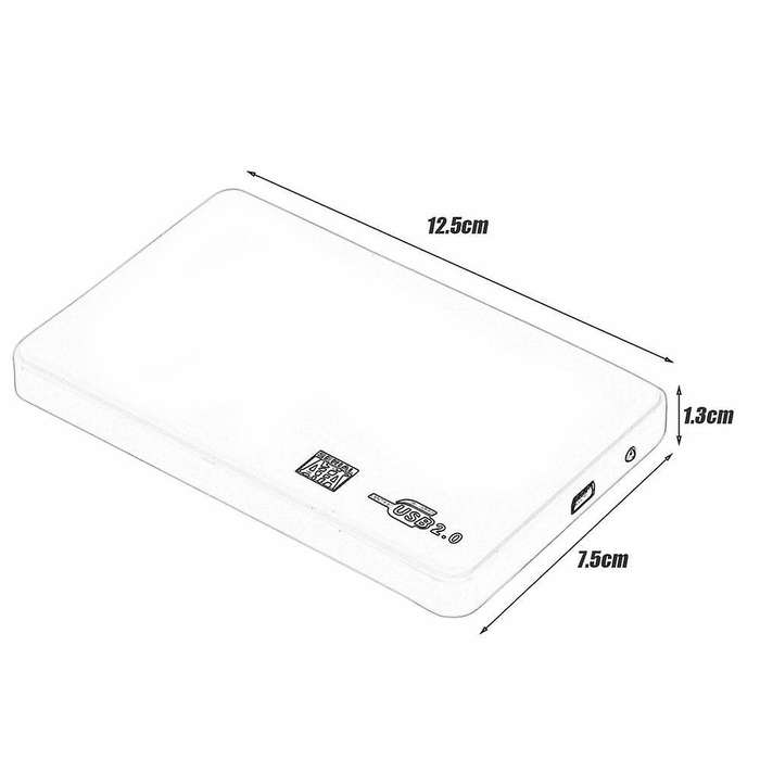 2.5 Inch Usb Hdd Case Sata to Usb 2.0 Hard Drive Disk