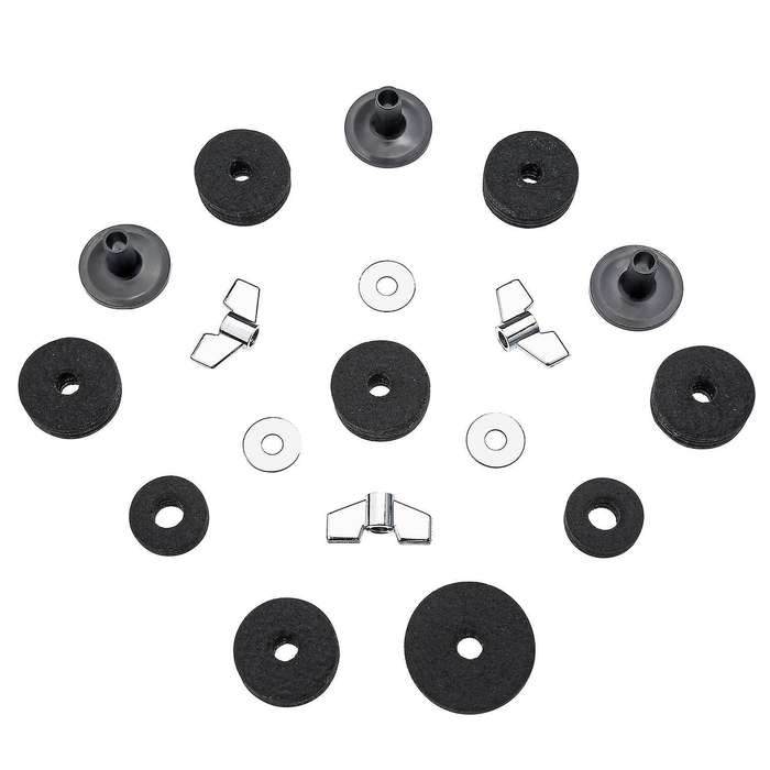 18 Pieces Cymbal Accessories Cymbal Felts Hi-hat Clutch Felt