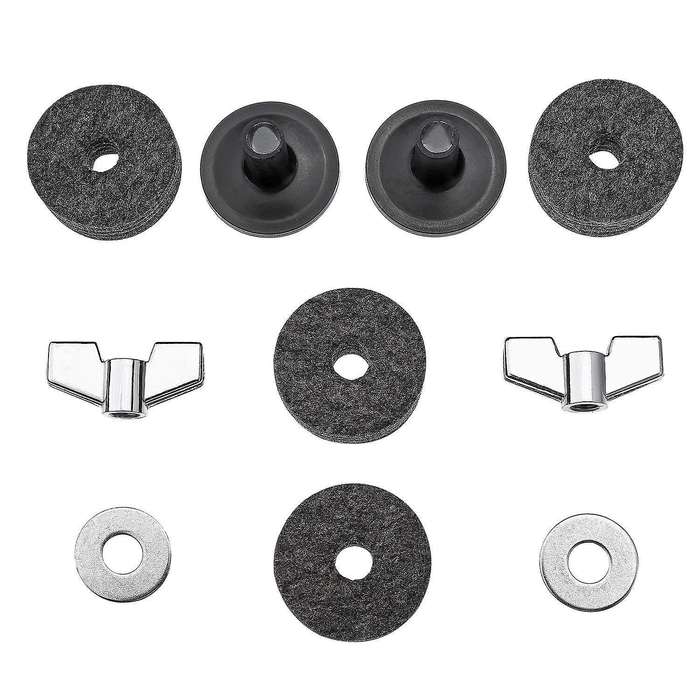 18 Pieces Cymbal Accessories Cymbal Felts Hi-hat Clutch Felt