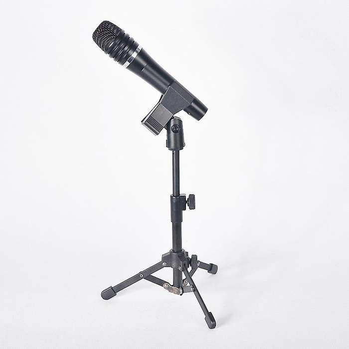 Mini Tabletop Tripod Microphone Mic Stand Holder with 3/8 Inch