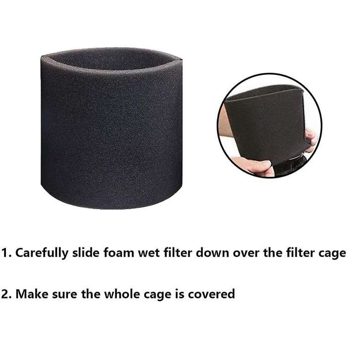 Foam Sleeve Filter 90585 Shop Vac Wet Dry for Vacmaster&genie Shop