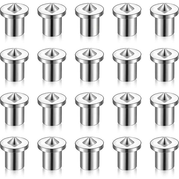Dowel and Tenon Center Transfer Plugs Drill Hole (20 Pieces,1/4 Inch)