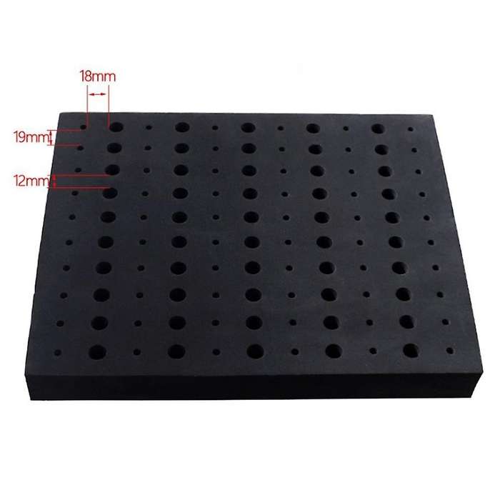110 Holes Router Bit Tray Storage Holder for 1/4inch 1/2inch Shank