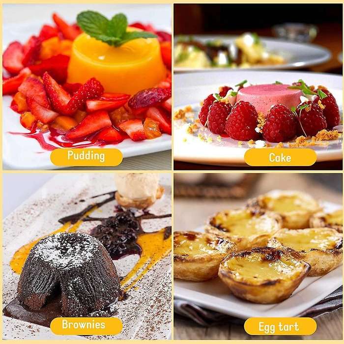12 Pieces Individual Pudding Molds Non-stick Cake Cookie Pudding Mold