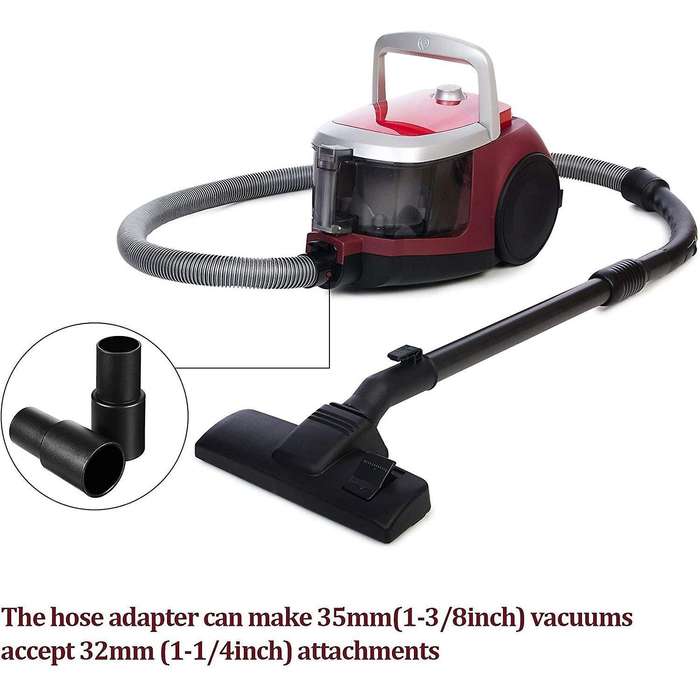 2 Pieces 1 3/8 Inch to 1 1/4 Inch Universal Cleaner Hose Converter