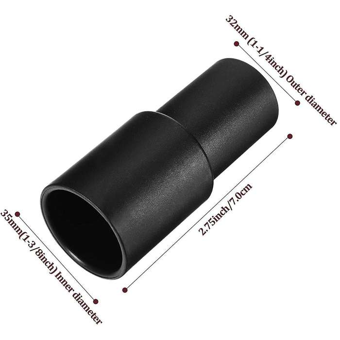 2 Pieces 1 3/8 Inch to 1 1/4 Inch Universal Cleaner Hose Converter