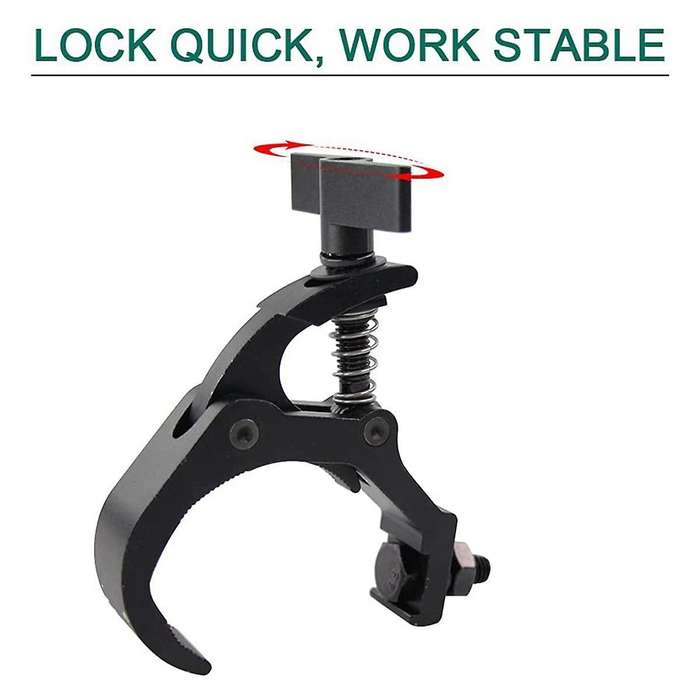 C Clamp Bracket Hook Clamp, 110lb Aluminum Alloy Truss Clamp,4pcs