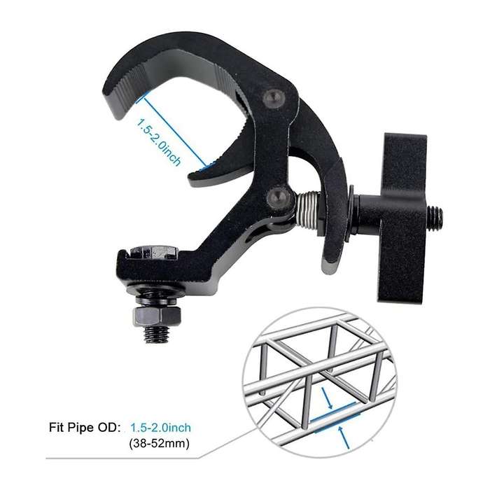 C Clamp Bracket Hook Clamp, 110lb Aluminum Alloy Truss Clamp,4pcs