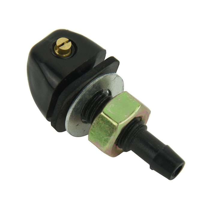 2 Pcs Black Plastic Windshield Washer Spray Nozzle for Bmw Pair