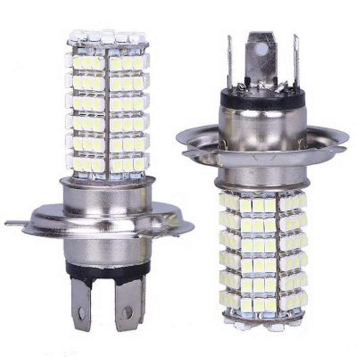 2pc H4 Led Bulb Car Fog Lights 120smd Led Motorcycle Headlight 12v