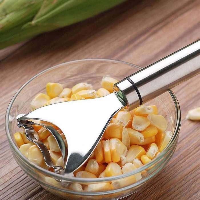 2pcs Corn Peeler Stainless Steel Corn Cob Peeler Corn Stripper Tool