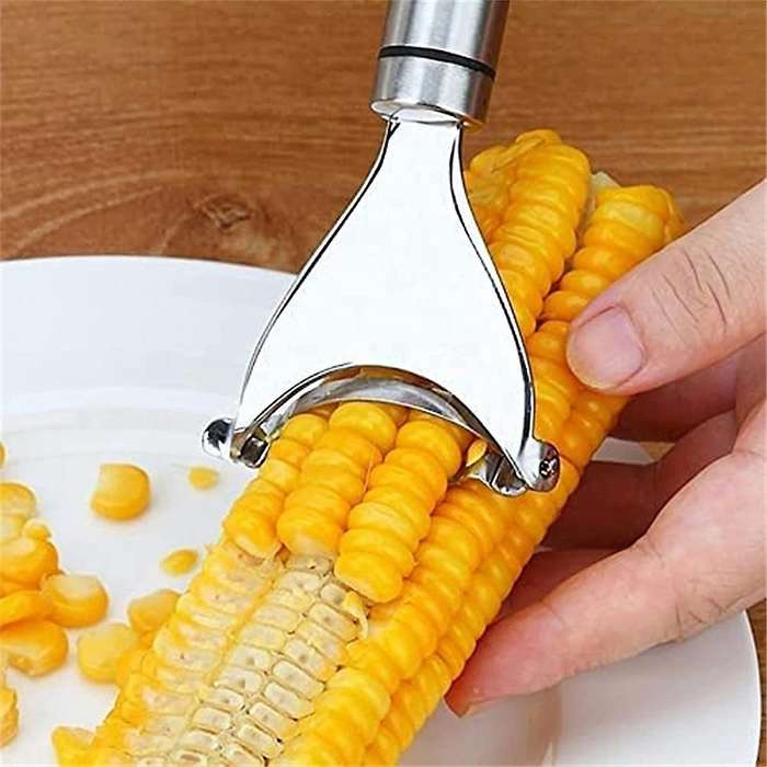 2pcs Corn Peeler Stainless Steel Corn Cob Peeler Corn Stripper Tool