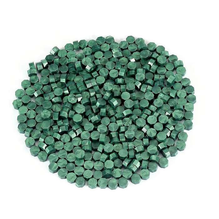 Sealing Wax Beads, 200 Pieces Wax Seal Beads, Green Wax Seal